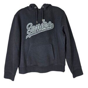 Sandro Hooded Graphic Sweatshirt